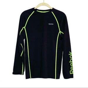 REEBOK black and neon long sleeve top (Boys 14-16)